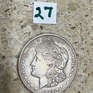 Vintage 1921 Morgan Silver Dollar Coin